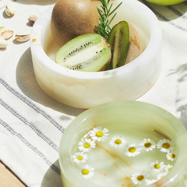 ナチュラルマーブルプレートボウル